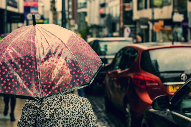 Women in the rain - Leeds